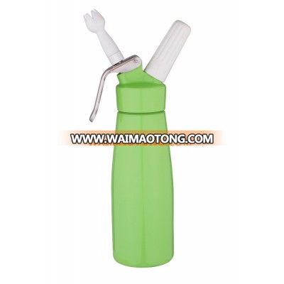 500ml aluminum whipped cream dispenser with forged whip head