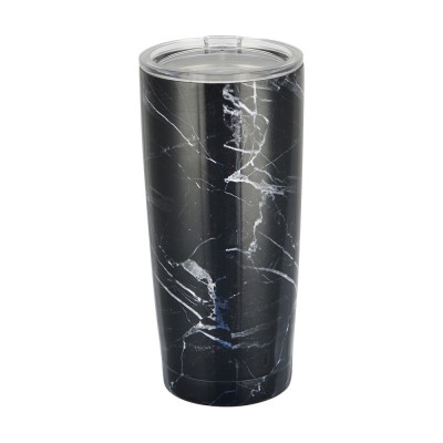 factory price 18/8 stainless steel vacuum insulated  auto mug 20oz  with transparent ABS lid